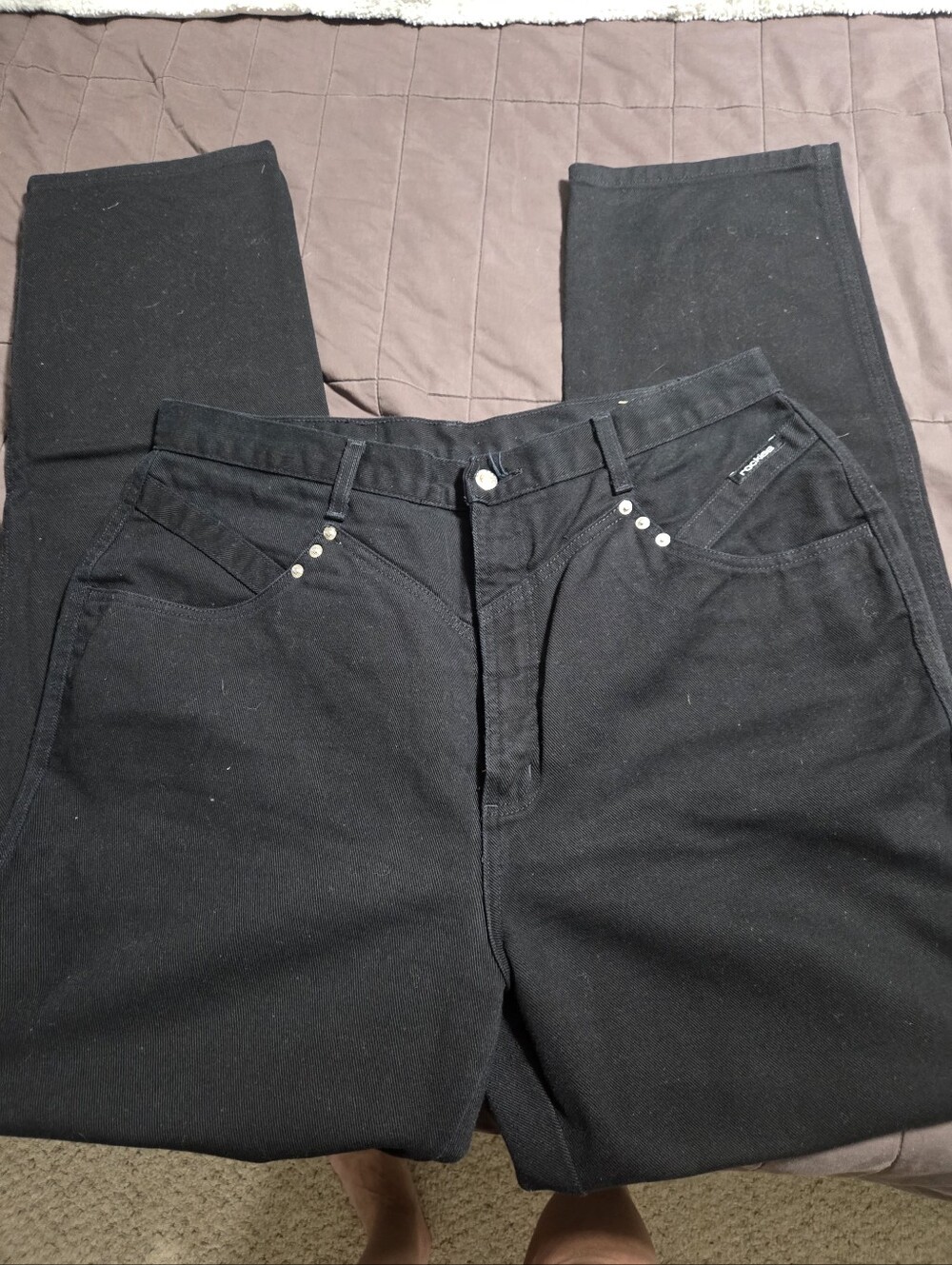 Vintage Rockies Western Jeans 19/20 Black High Rise